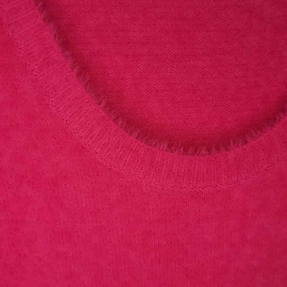 Pink and Fuzzy Fitted Top - Picture 2 of 3